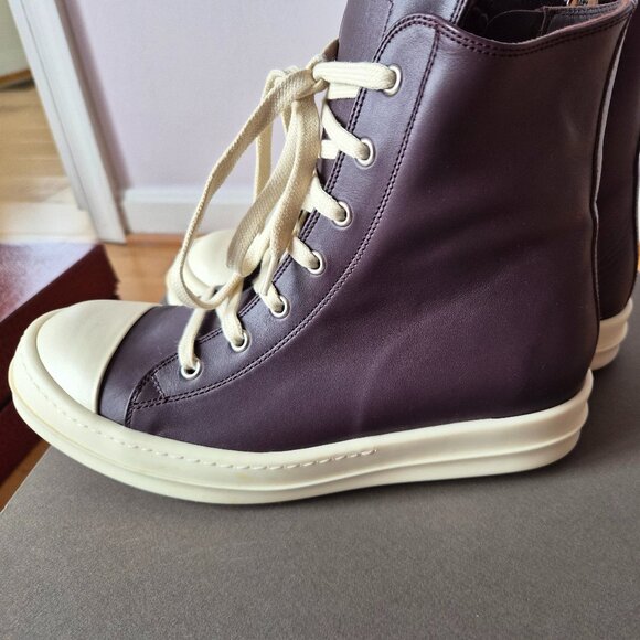 Rick Owens Purple Amethyst Bumper Sneakers Sz 39 - Picture 5 of 13